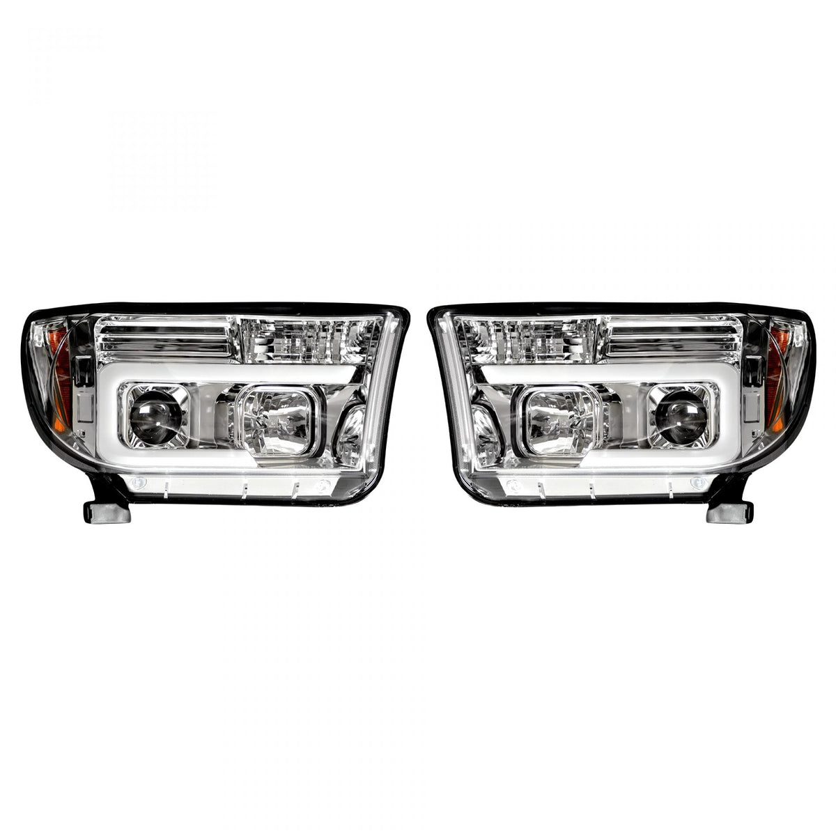 Toyota Tundra/Sequoia 07-13 Projector Headlights OLED Halos DRL Smoked/Blck