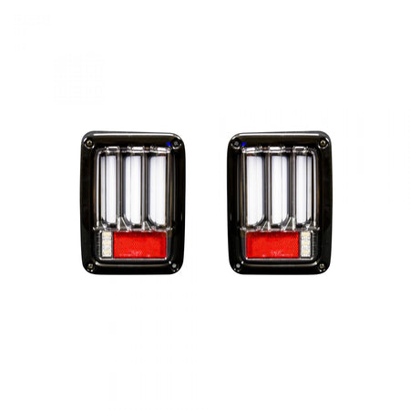 Jeep 07-18 JK Wrangler Scanning OLED Bar-Style LED Taillights - Clear Lens