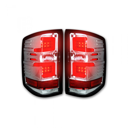 Chevy Silverado 1500 16-18 &amp; 2500/3500 16-19 (Replaces OEM LED) Tail Lights OLED in Clear