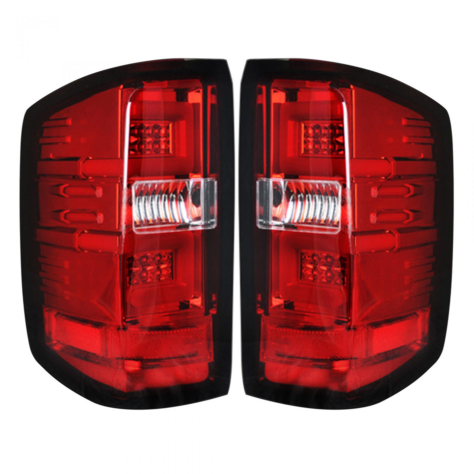 Chevy Silverado 1500 14-18 &amp; 2500/3500 14-19 Tail Lights OLED in Clear