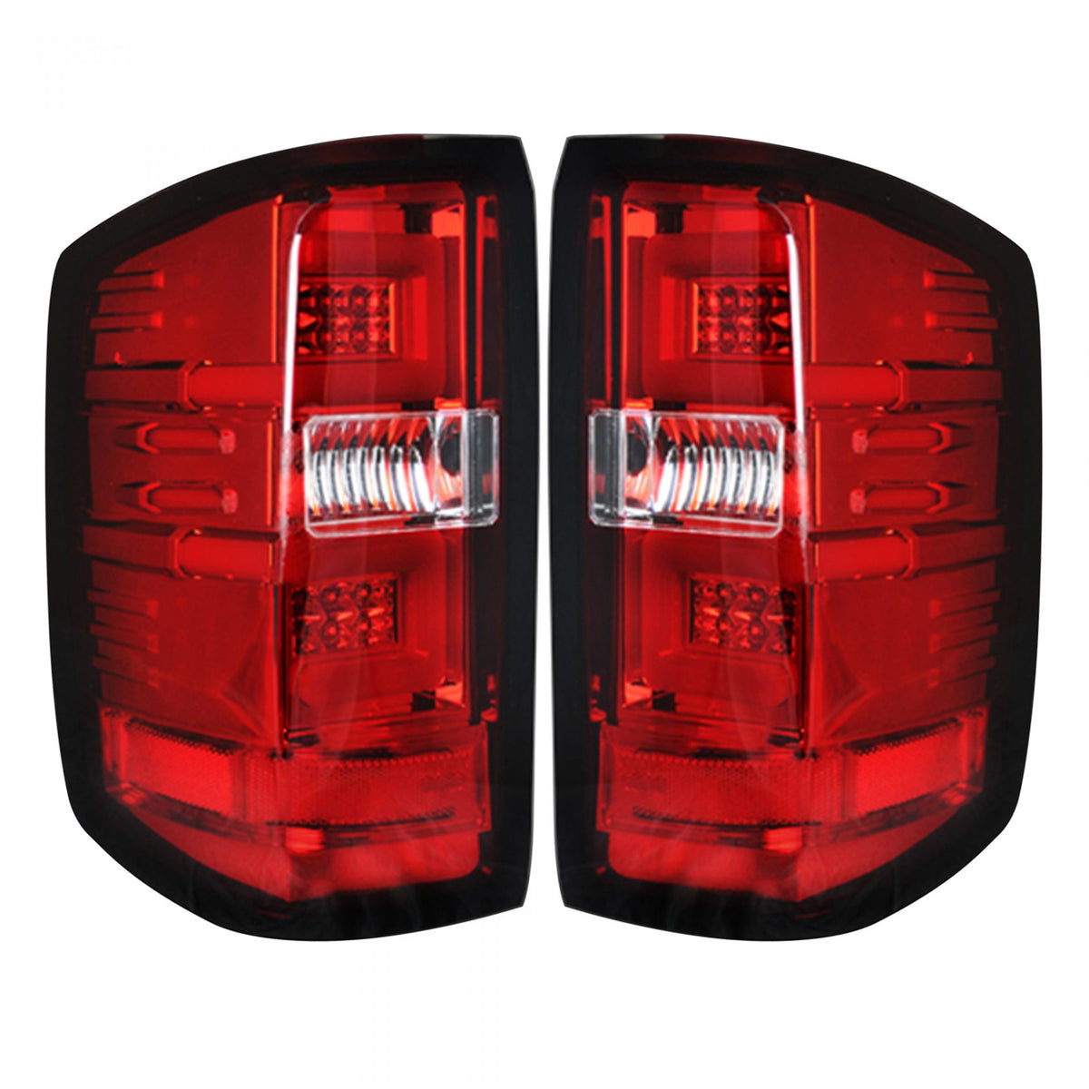 Chevy Silverado 1500 14-18 &amp; 2500/3500 14-19 Tail Lights OLED in Clear