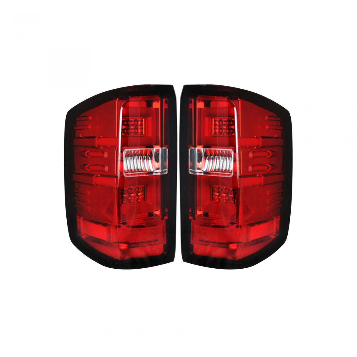 GMC Sierra 1500 14-18 &amp; 2500/3500 14-19 (Fits 3rd Gen) Tail Lights OLED in Red