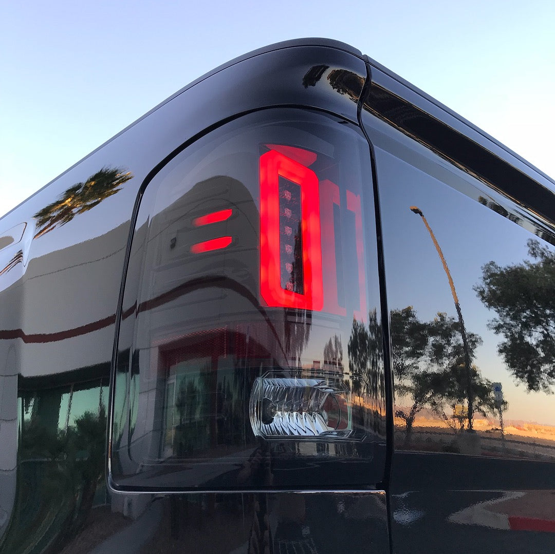 GMC Sierra 1500 14-18 &amp; 2500/3500 14-19 (Fits 3rd Gen) Tail Lights OLED in Red