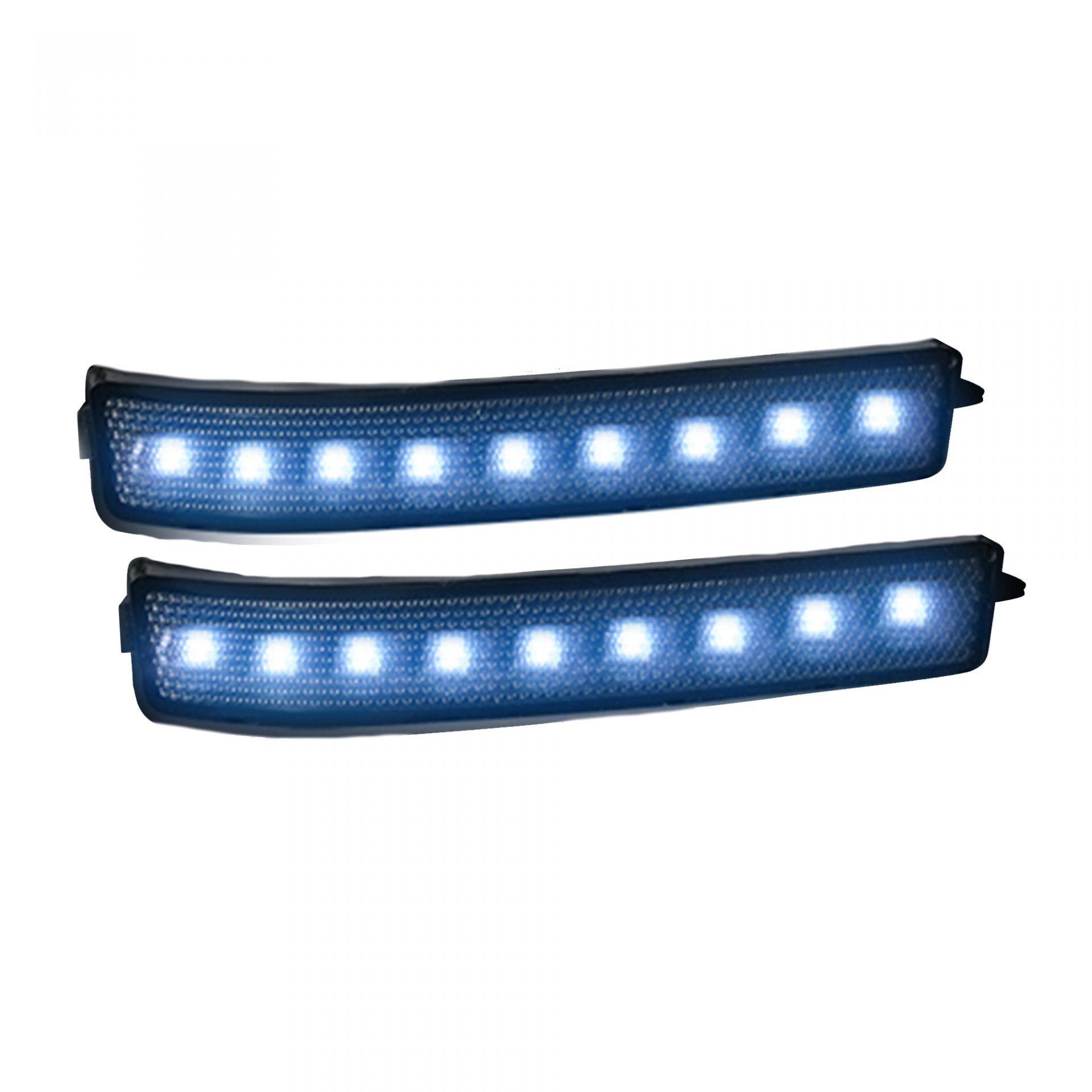 Ford F150 &amp; Raptor 09-14 Side Mirror Lenses White LED in Smoked