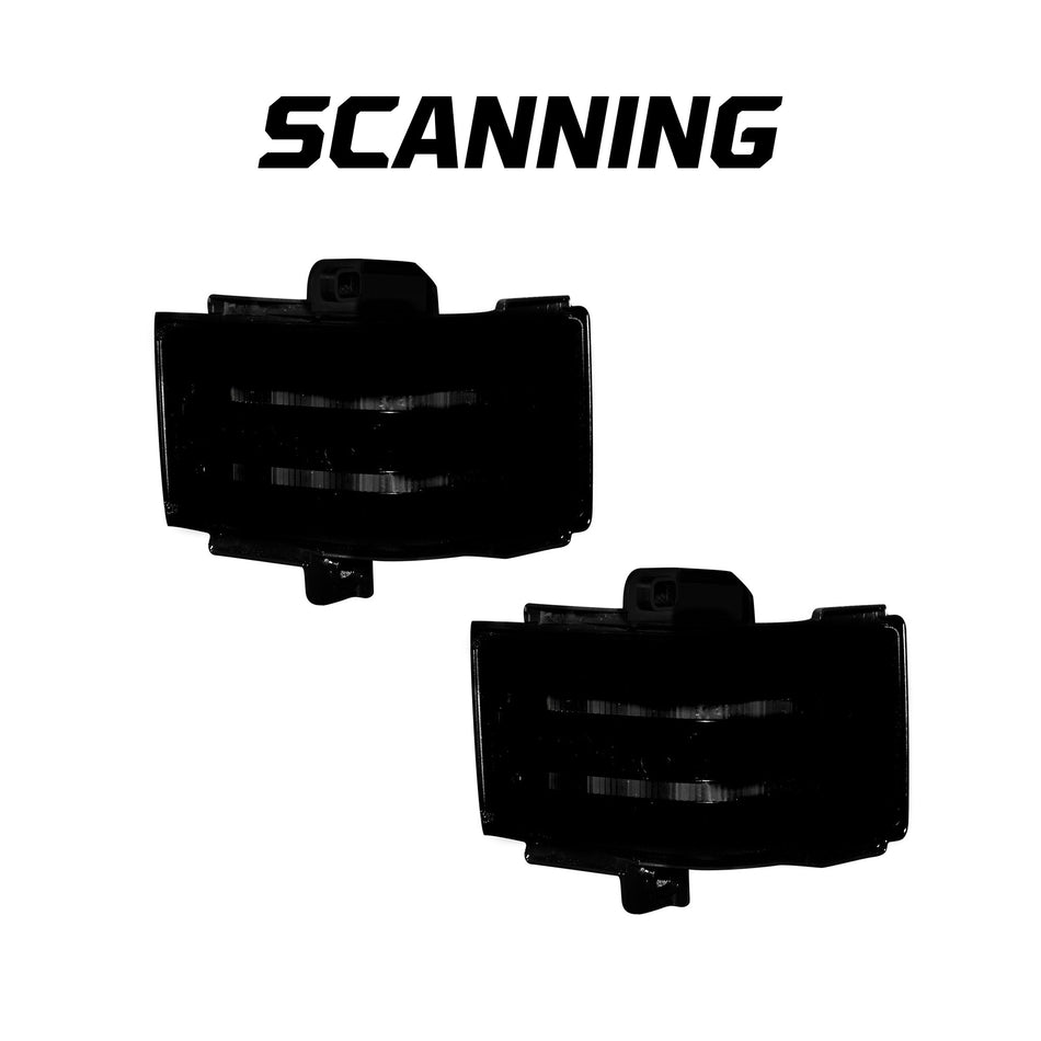Ford F250/F350/F450 17-19 Super Duty Side Mirror Lenses LED in Smoked