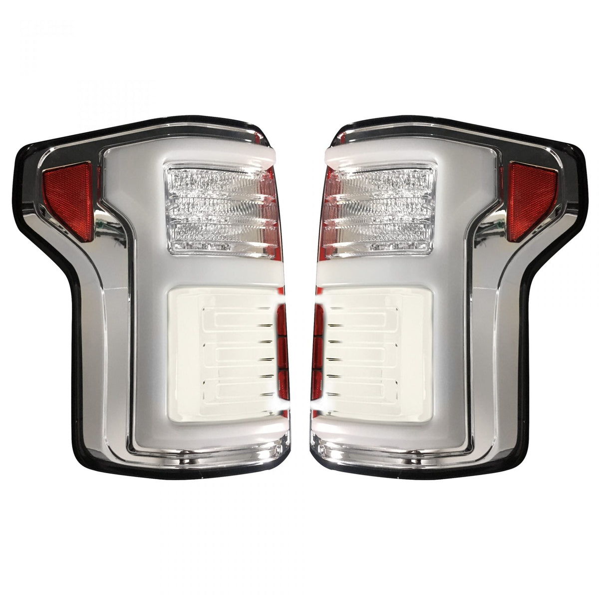 Ford F150 15-17 &amp; Raptor 17-19 (Replaces OEM LED) Tail Lights OLED Clear