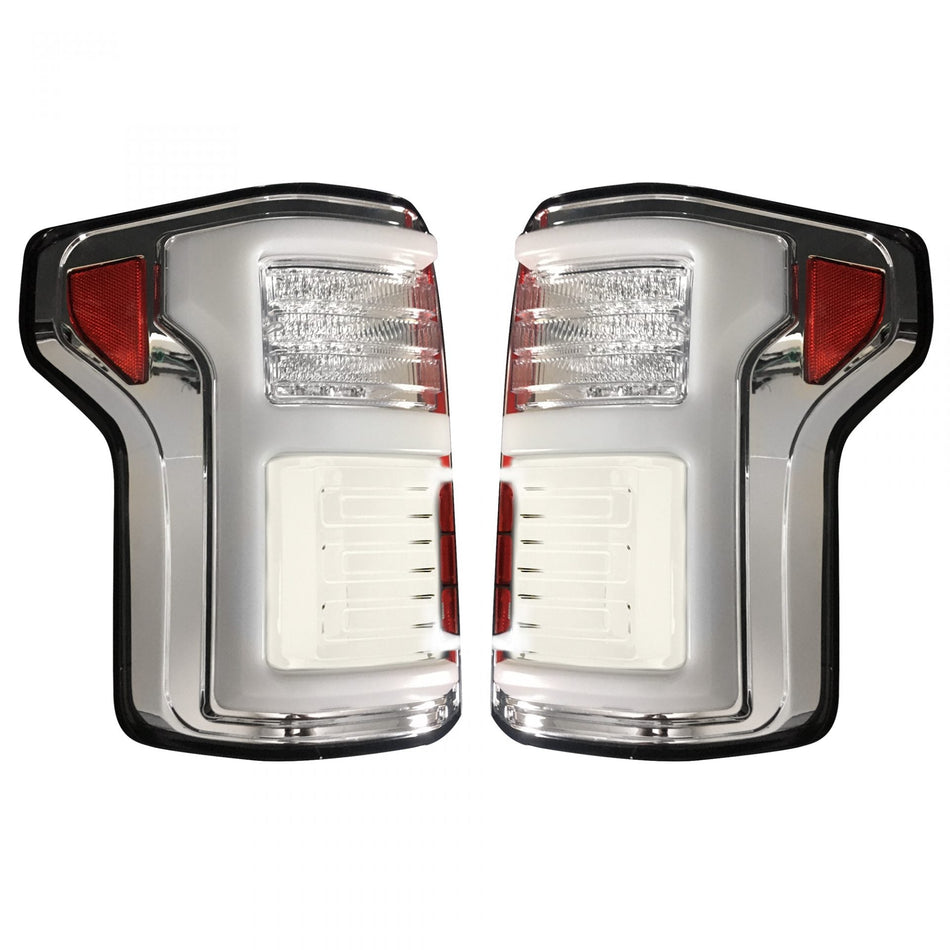 Ford F150 15-17 &amp; Raptor 17-19 (Replaces OEM LED) Tail Lights OLED Clear