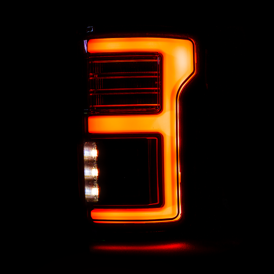 Ford F150 15-17 (Replaces OEM LED) Tail Lights OLED Dark Red Smoked