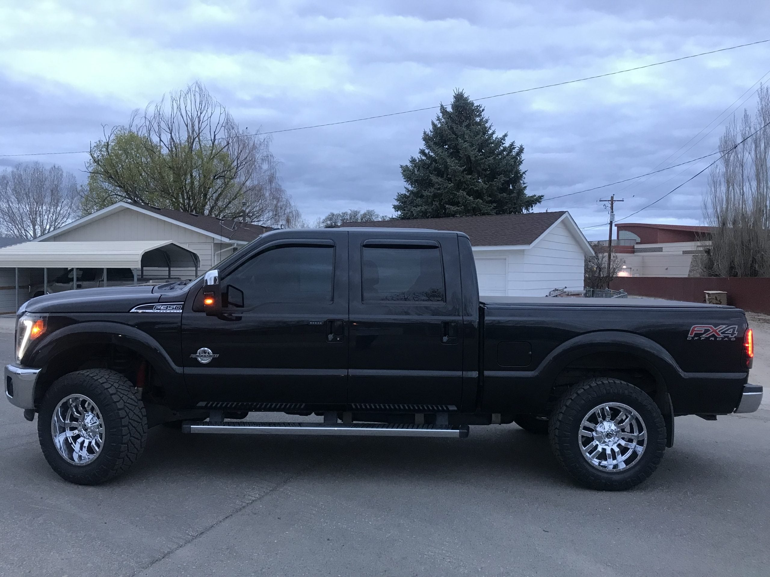 Ford Super Duty 11-16 Projector Headlights OLED DRL LED Signals Smoked/Black