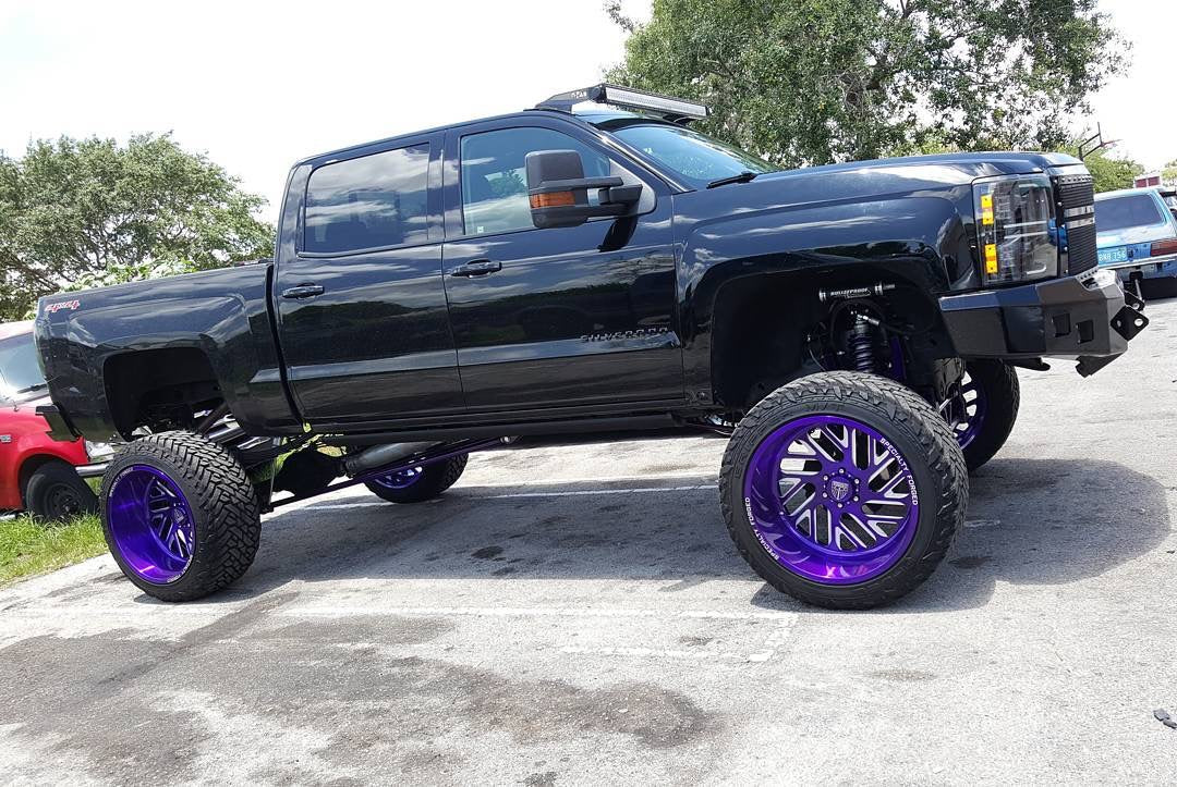 Chevy Silverado 1500 14-16 Projector Headlights OLED Halos, DRL Smoked/Black