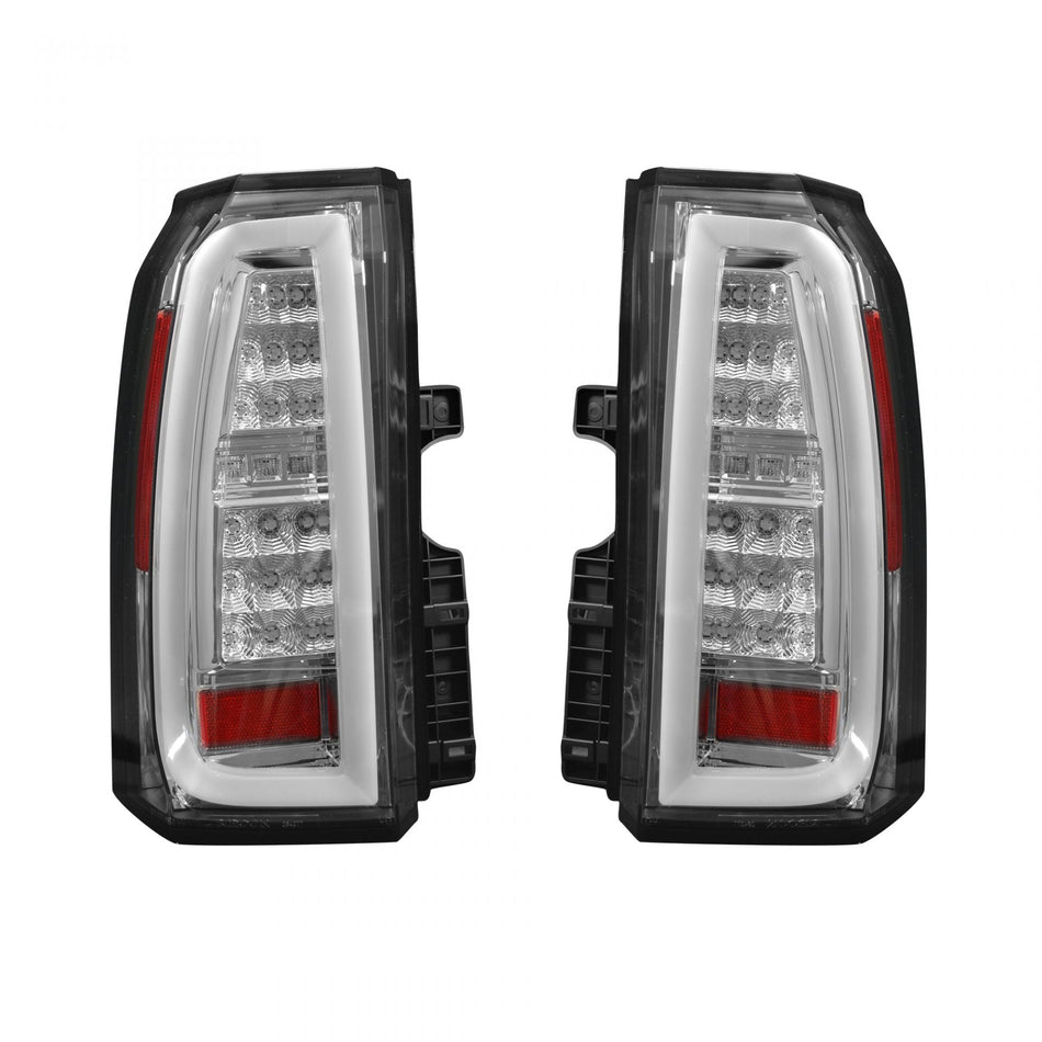 Chevy Tahoe &amp; Suburban 15-19 OLED Bar-Style LED TAIL LIGHTS - Clear Lens