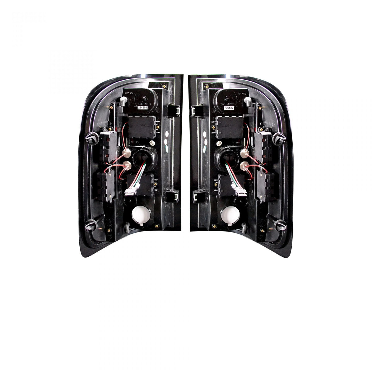 Chevy Silverado Single-Wheel 07-13 &amp; Dually 07-14 &amp; GMC Sierra 07-14 Tail Lights OLED Red Smoked