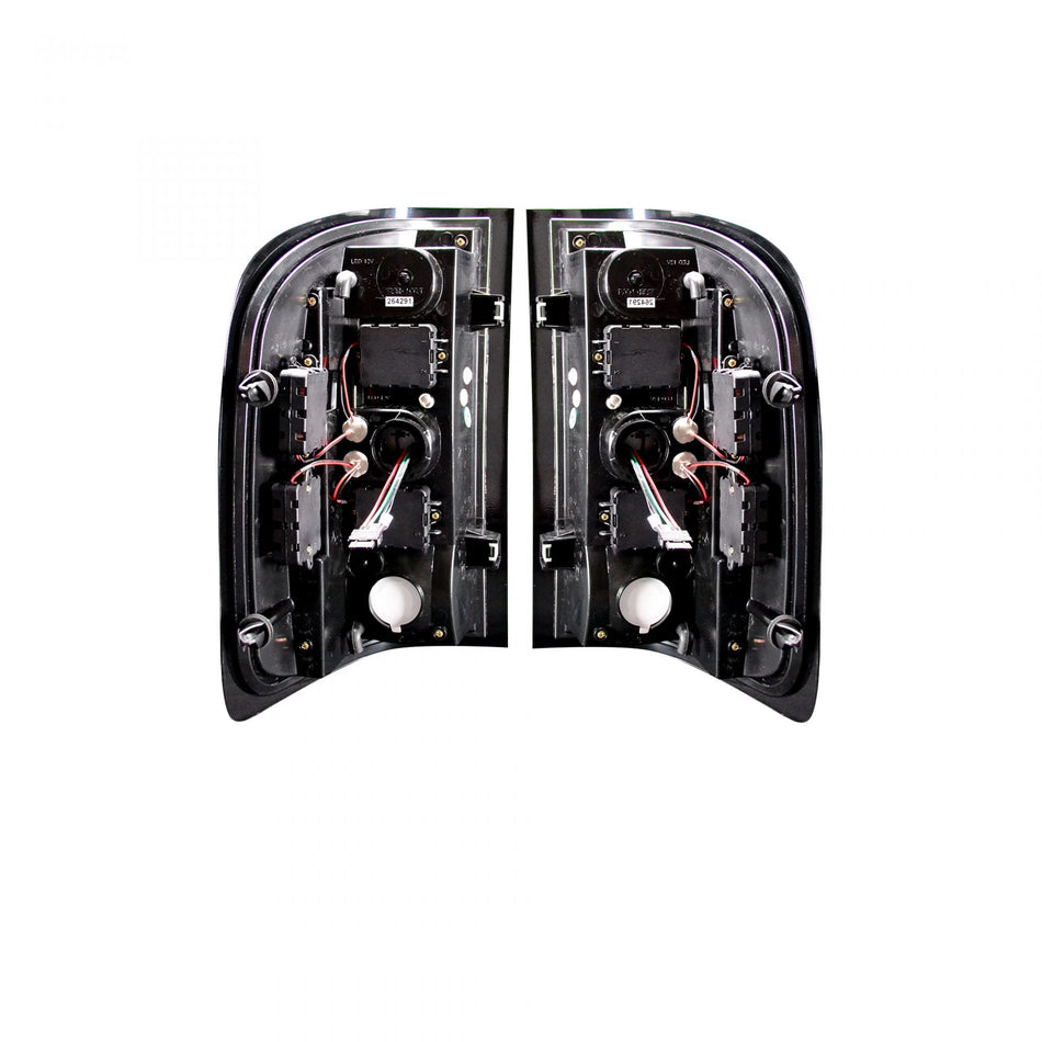 Chevy Silverado Single-Wheel 07-13 &amp; Dually 07-14 &amp; GMC Sierra 07-14 Tail Lights OLED Red Smoked