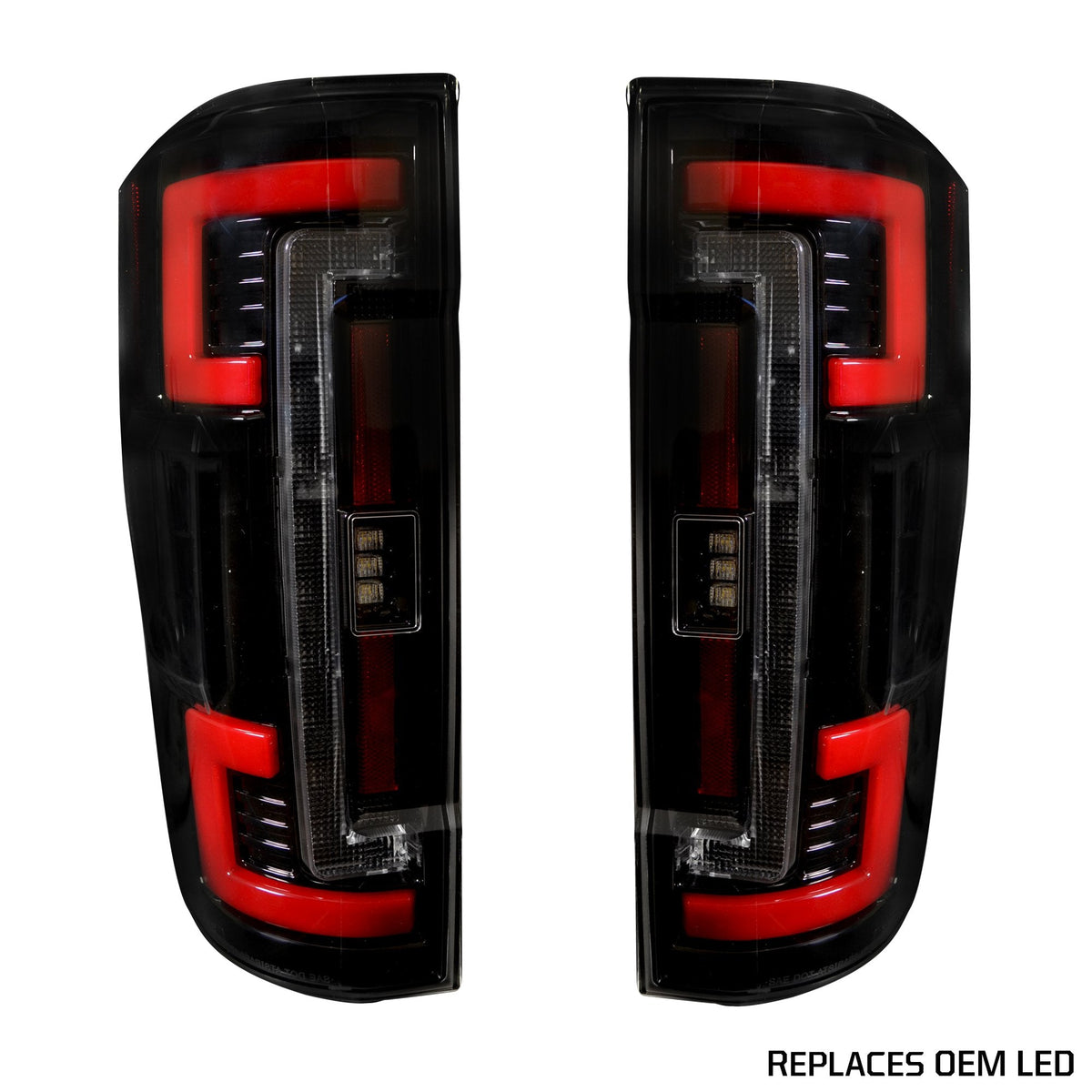 Ford Super Duty F250/350/450/550 17-19 Tail Lights OLED in Smoked