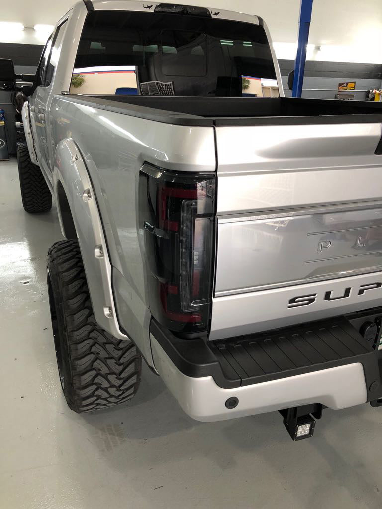 Ford Super Duty F250/350/450/550 17-19 (Replaces OEM LED) Tail Lights OLED in Clear