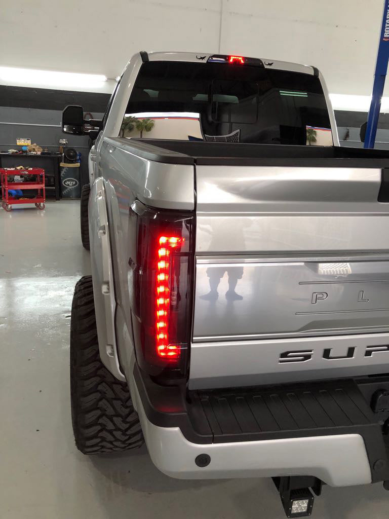 Ford Super Duty F250/350/450/550 17-19 (Replaces OEM LED) Tail Lights OLED in Clear