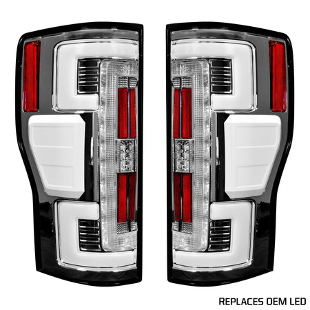 Ford Super Duty F250/350/450/550 17-19 Tail Lights OLED in Smoked