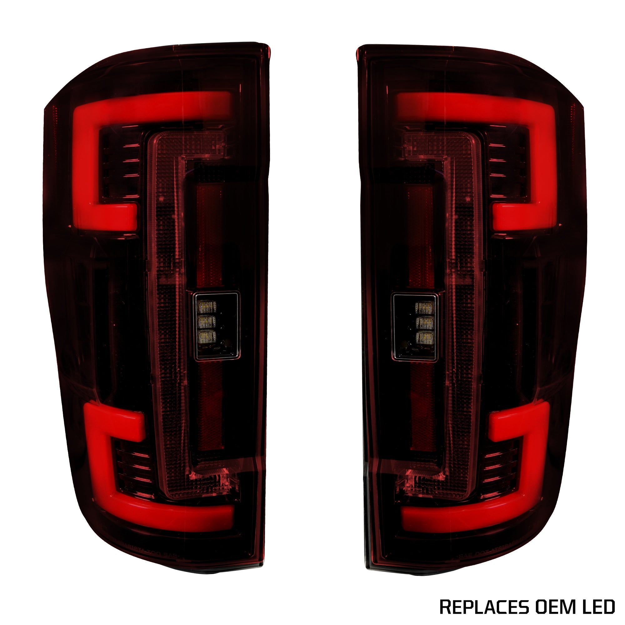 Ford Super Duty F250/350/450/550 17-19 Tail Lights OLED in Smoked