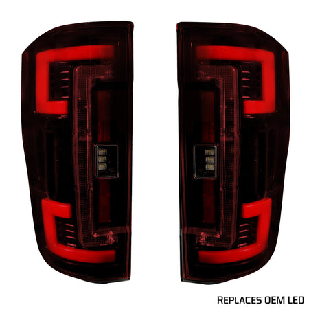 Ford Super Duty F250/350/450/550 17-19 Tail Lights OLED in Smoked
