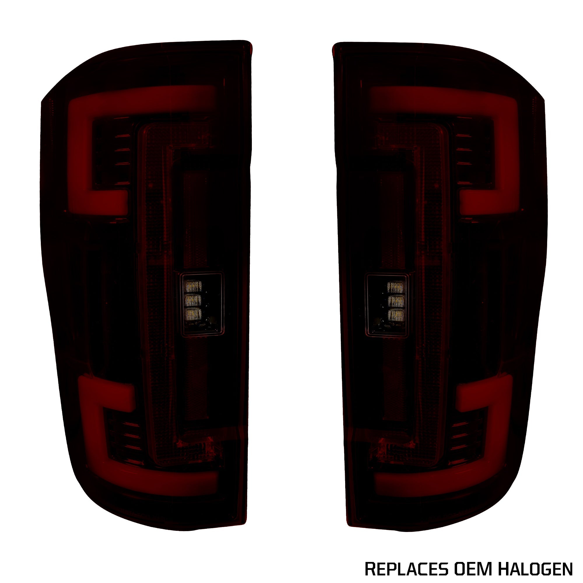 Ford Super Duty F250/350/450/550 17-19 Tail Lights OLED in Smoked