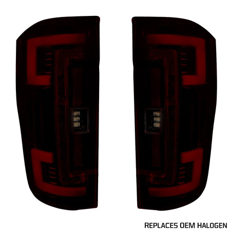 Ford Super Duty F250/350/450/550 17-19 Tail Lights OLED in Smoked