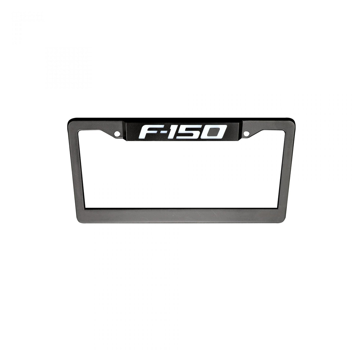Ford F350 RED LED License Plate Frame in Black Billet Aluminum