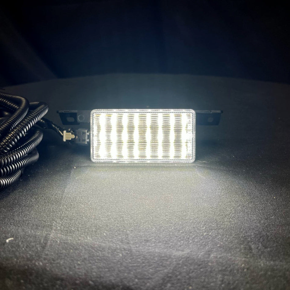 GMC Sierra & Chevy Silverado 16-18 1500 Ultra High Power Bed Rail / Cargo Area LED Light Kit w/ Complete Wiring Kit - 2-Piece Set in White LED with Clear Lens