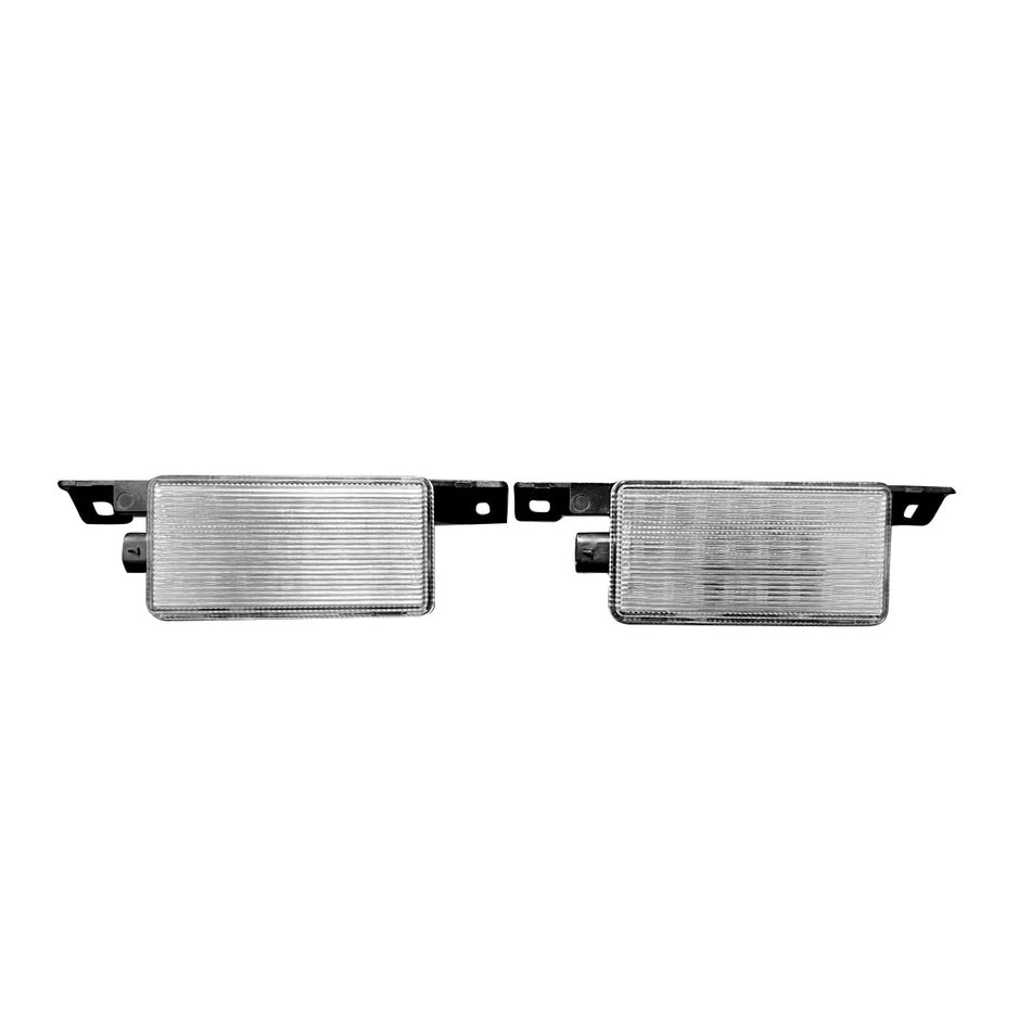 GMC Sierra & Chevy Silverado 16-18 1500 Ultra High Power Bed Rail / Cargo Area LED Light Kit w/ Complete Wiring Kit - 2-Piece Set in White LED with Clear Lens