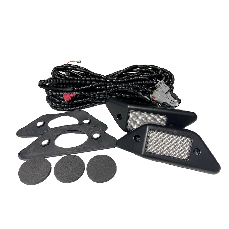 Toyota Tundra 14-20 Ultra High Power Bed Rail / Cargo Area LED Light Kit w/ Complete Wiring Kit - 2-Piece Set in White LED with Clear Lens