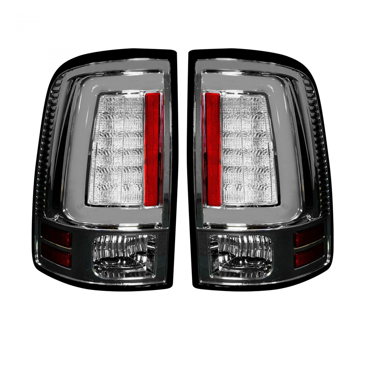 Dodge RAM 1500 09-18 &amp; 2500/3500 10-18 (Replaces OEM Halogen) Tail Lights OLED in Red