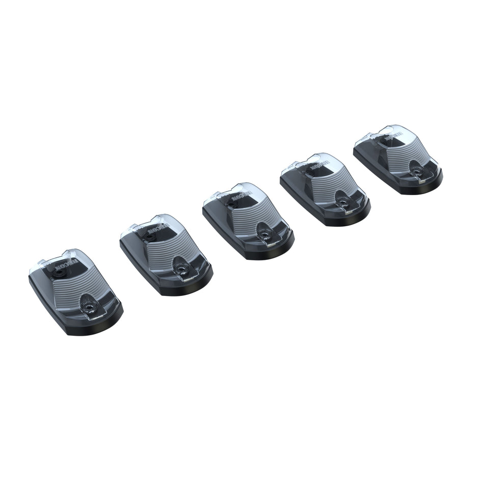 Ford Super Duty 17-22 (5-Piece Set) Cab Roof Light Kit in White High-Power LED with Clear Lens - (Attn: This cab light kit replaces OEM factory installed cab roof lights)