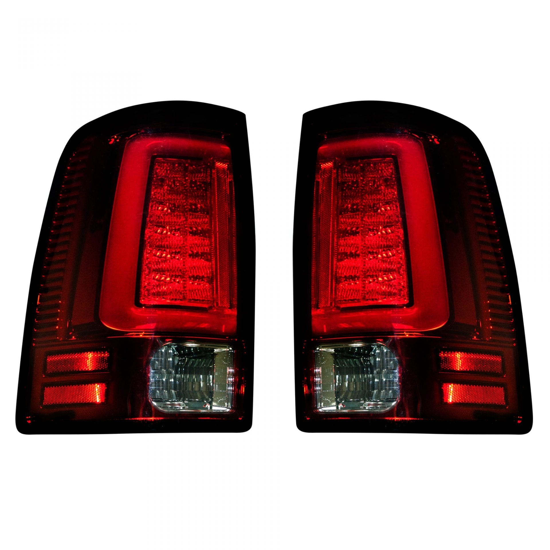 Dodge RAM 1500 09-18 &amp; 2500/3500 10-18 (Replaces OEM Halogen) Tail Lights OLED in Red