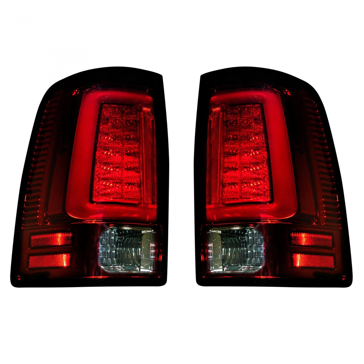 Dodge RAM 1500 09-18 &amp; 2500/3500 10-18 (Replaces OEM Halogen) Tail Lights OLED in Red