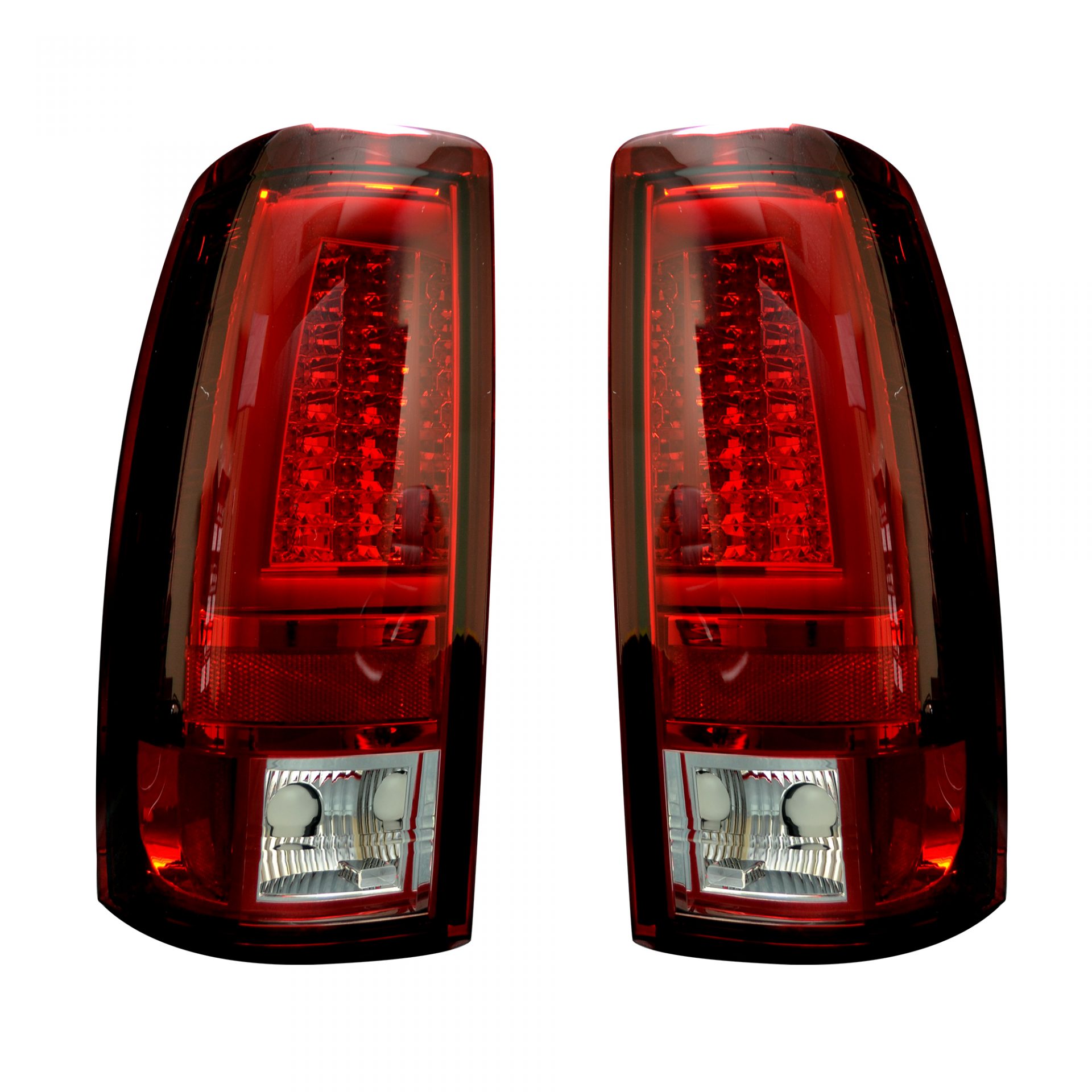 Chevy Silverado &amp; GMC Sierra 99-07 Tail Lights OLED in Red