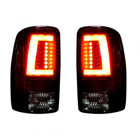 Chevy &amp; GMC Tahoe, Yukon, Suburban, Denali 00-06 Tail Lights OLED in Smoked