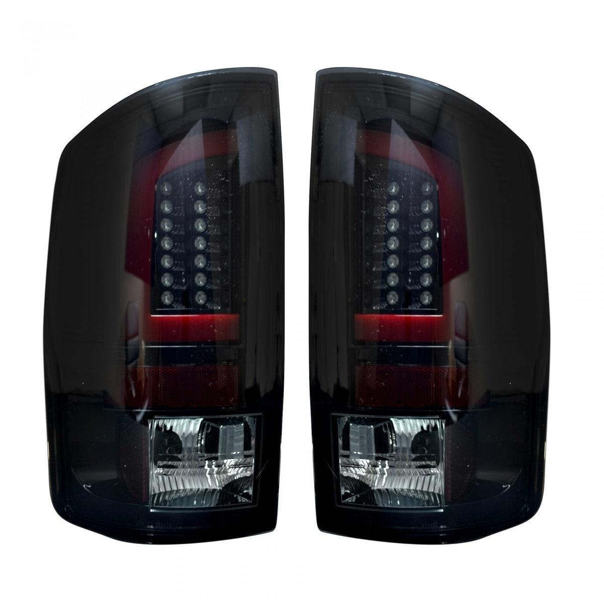 Dodge RAM 02-06 1500 &amp; 2500/3500 03-06 Tail Lights OLED in Smoked