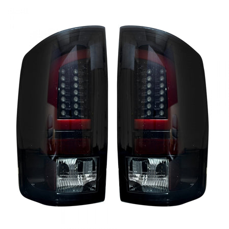 Dodge RAM 02-06 1500 &amp; 2500/3500 03-06 Tail Lights OLED in Smoked