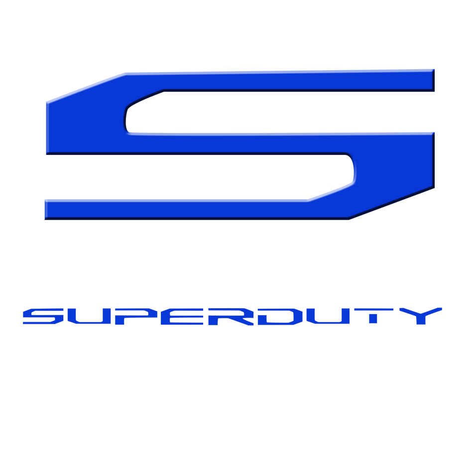 17-19 SUPERDUTY Raised Logo Acrylic Emblem Insert 3-Piece Kit for Hood, Tailgate, &amp; Interior WHITE
