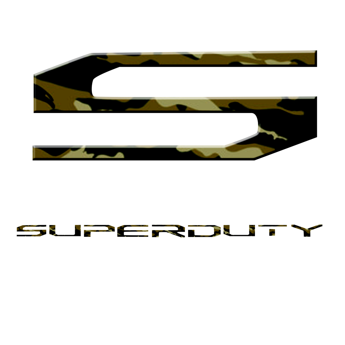 17-19 SUPERDUTY Raised Logo Acrylic Emblem Insert 3-Piece Kit for Hood, Tailgate, &amp; Interior WHITE