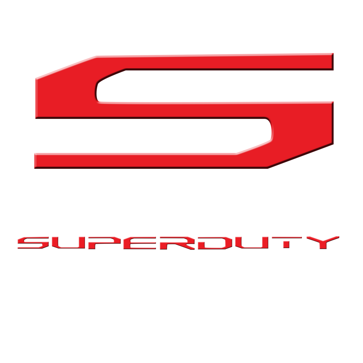 17-19 SUPERDUTY Raised Logo Acrylic Emblem Insert 3-Piece Kit for Hood, Tailgate, &amp; Interior WHITE