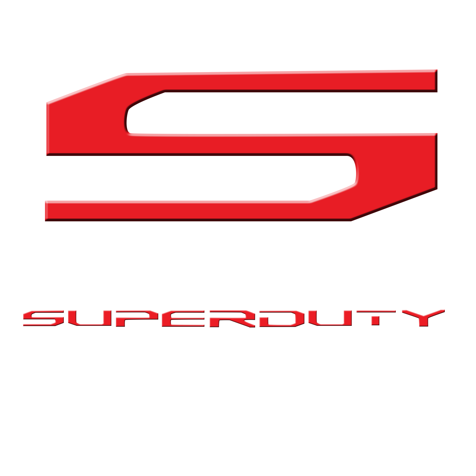 17-19 SUPERDUTY Raised Logo Acrylic Emblem Insert 3-Piece Kit for Hood, Tailgate, &amp; Interior WHITE