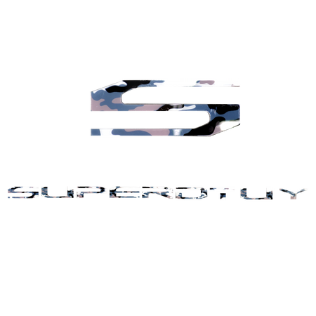 Ford Super Duty 17-19 Acrylic Emblem Inserts in White Camo