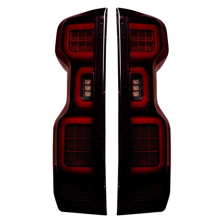 Chevrolet Silverado 2500/3500 20-23 (Replaces OEM Halogen) Tail Lights OLED Red Smoked