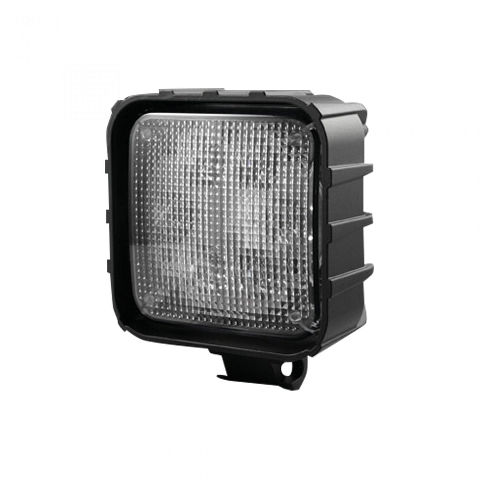 High-Power 3000 Lumen LED Driving Lights 3500k white leds chrome w/ Clear Lens &amp; Black Housing