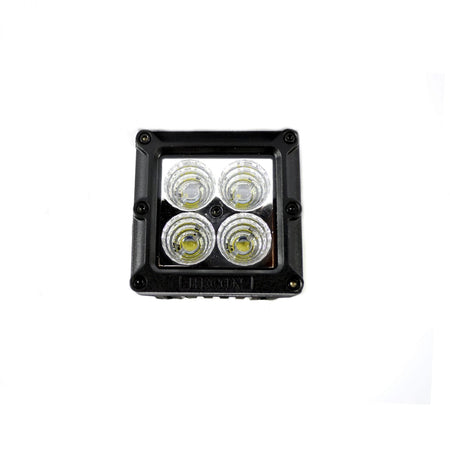 Square 3" LED Light w/ Four 5-Watt Spot Pattern CREE XTE LEDs - CLEAR/CHROME