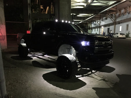 264515WH Under Body Rock Lights / Wheel Well Mounted Rectangular Ultra High Power 15-Watt 1600-Lumen CREE LEDs IP67 Waterproof - WHITE