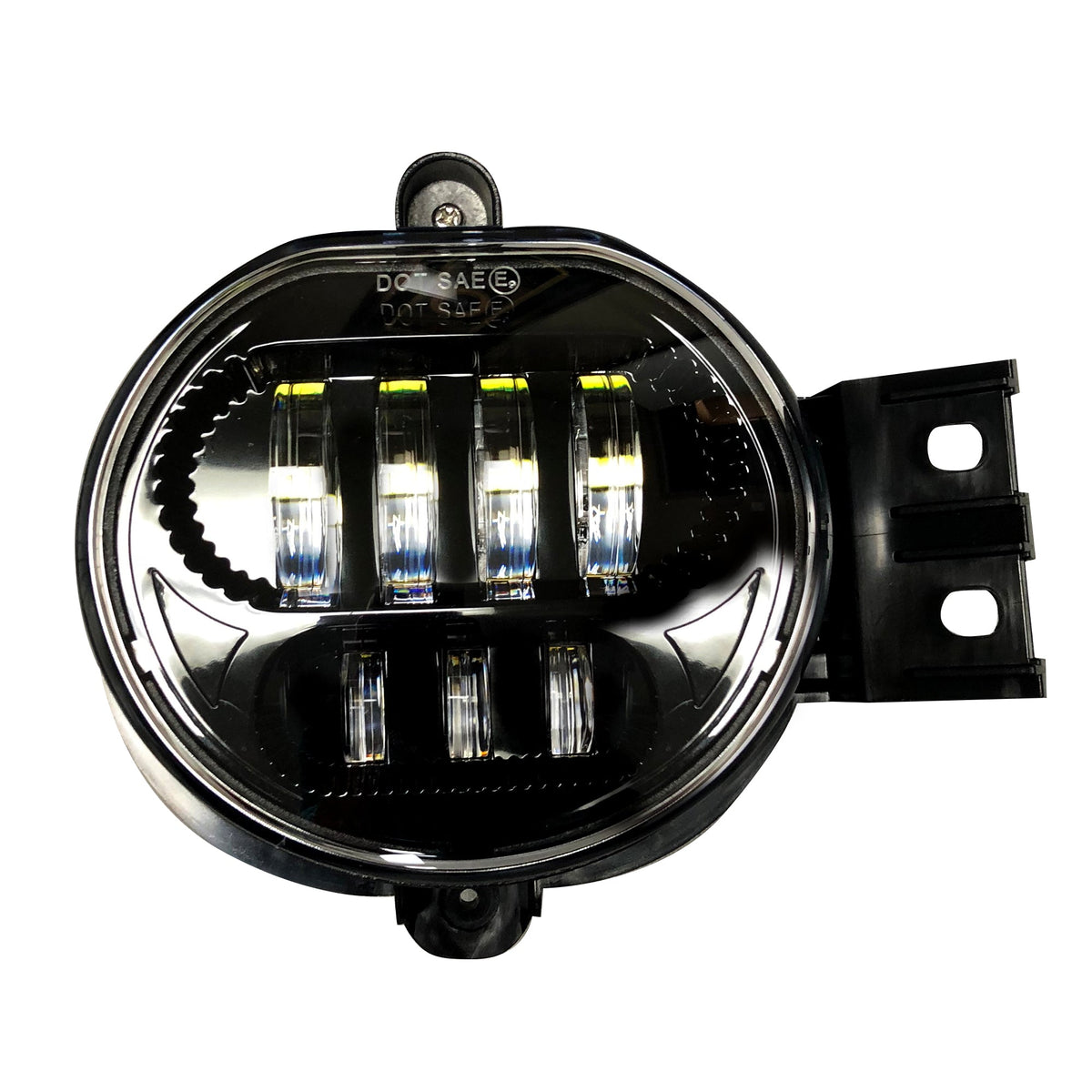 Dodge Ram 1500 02-08 &amp; 2500/3500 03-09 2-Piece LED Fog Lights Set in Smoked &amp; Black