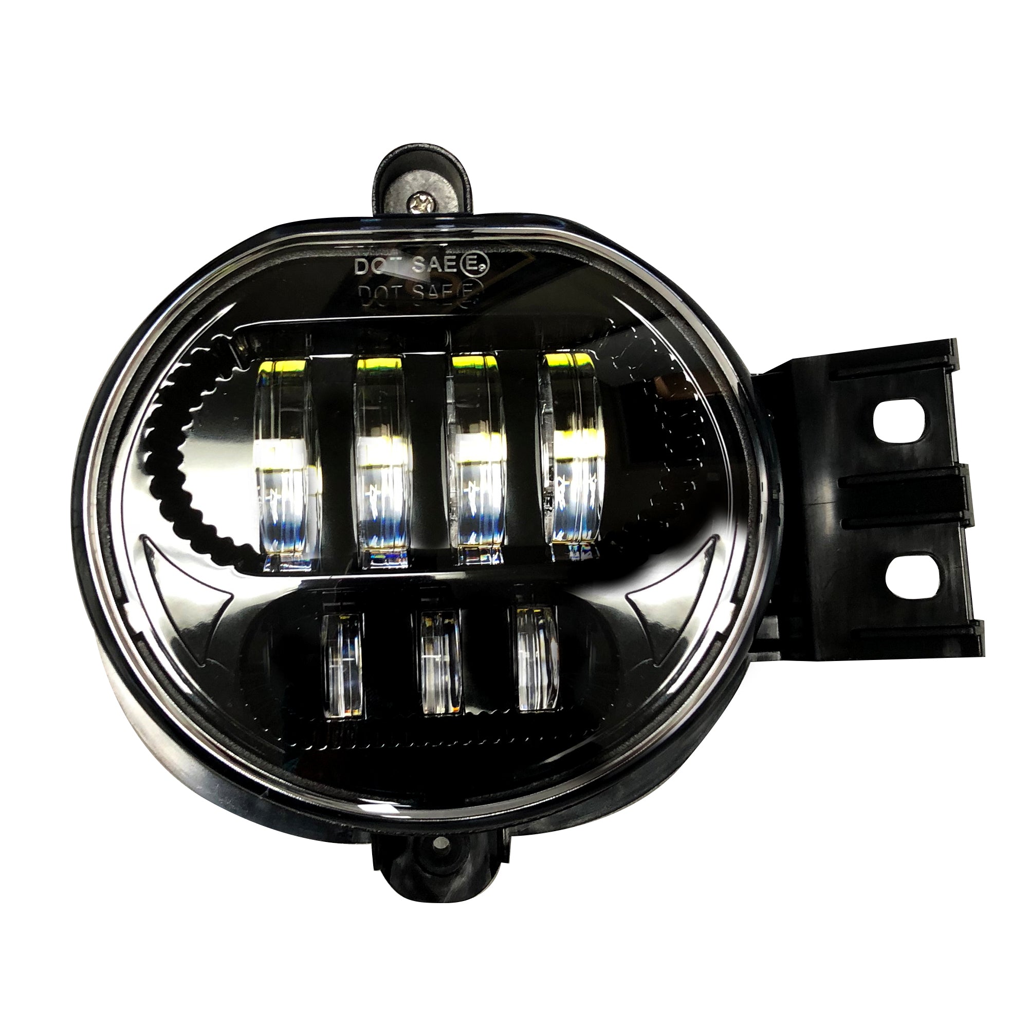 Dodge Ram 1500 02-08 &amp; 2500/3500 03-09 2-Piece LED Fog Lights Set in Smoked &amp; Black