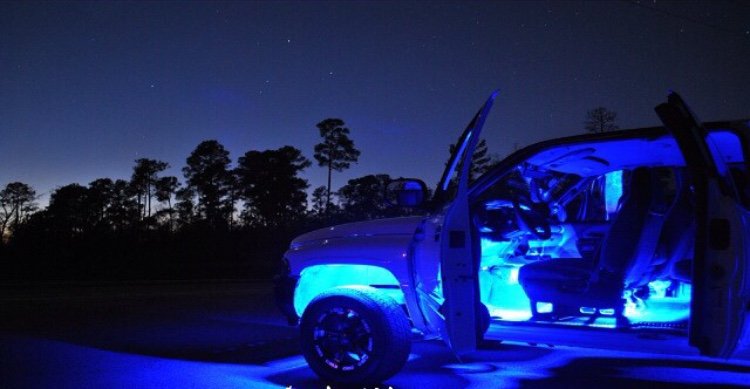 Interior 12" Flexible IP68 Waterproof Light Strips with Ultra High Power CREE LEDs blue 2