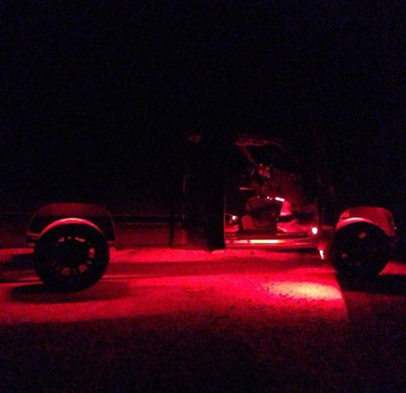 12" Flexible IP68 Waterproof Light Strips with Ultra High Power CREE LEDs red